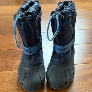 Sorel Kids' Navy and Black Snow Boots
